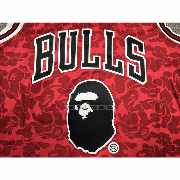 Camiseta Chicago Bulls Bape NO 93 Hardwood Classics Rojo